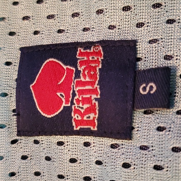 Killah Cheerleader Blue Stain Bomber Jacket Sz S - Picture 13 of 15